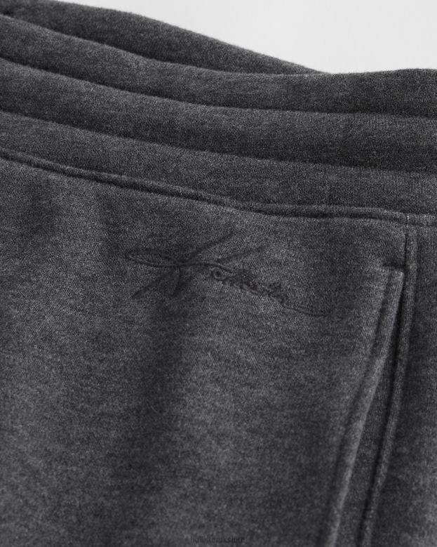 Bottoms Hollister Men Fleece Shorts 5\\ 488201161 Dark Heather Grey